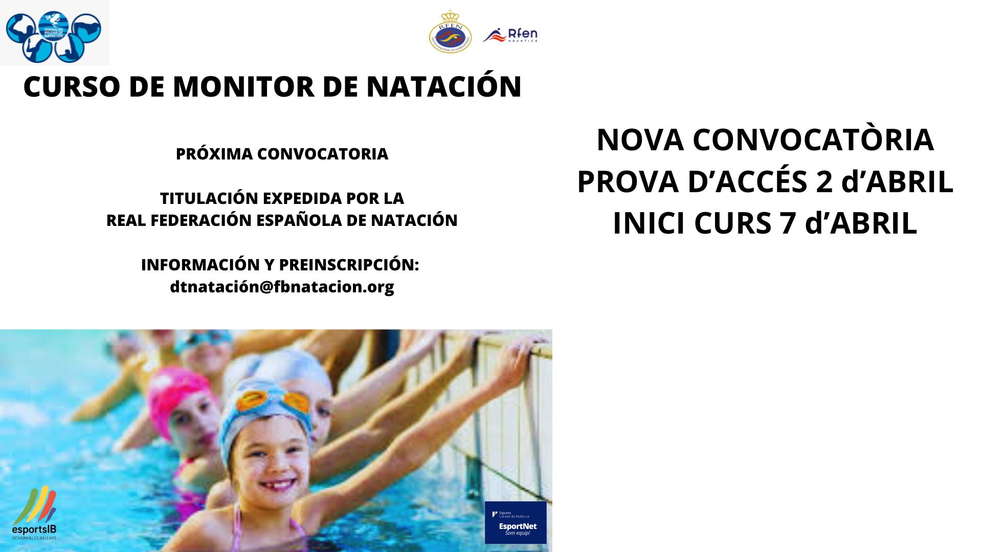 CURS DE MONITOR DE NATACIÓ 2025