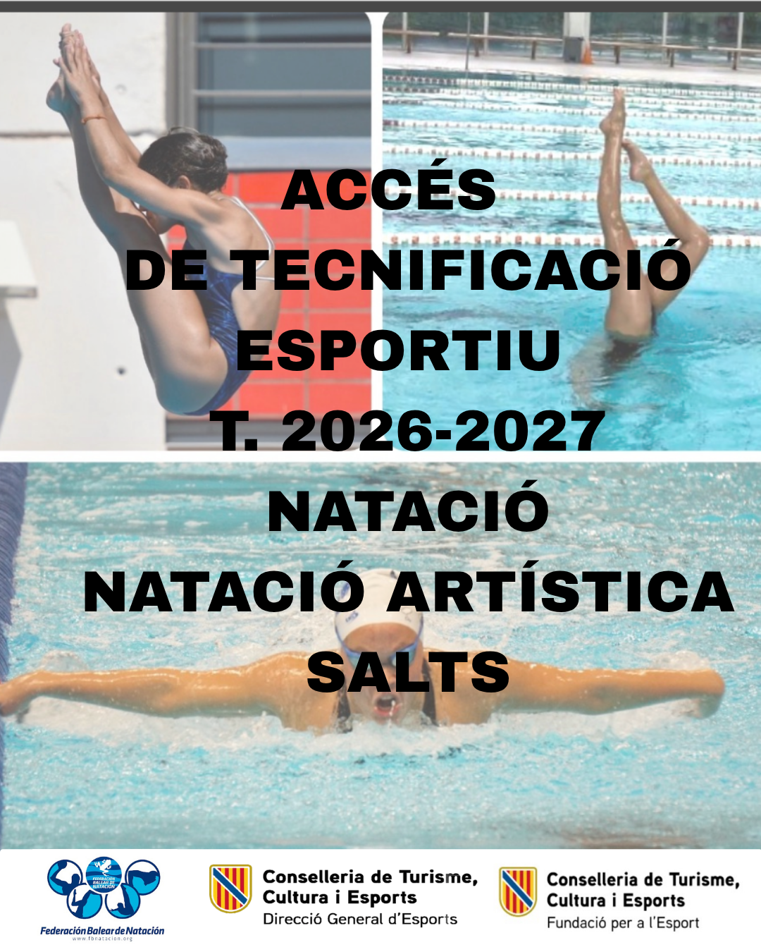 CALENDARI DEL PROCÉS DE SELECCIÓ D’ESPORTISTES DEL PROGRAMA DE  TECNIFICACIÓ ESTATAL DE NATACIÓ (*)